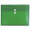 JAM Paper Letter Booklet Plastic Envelopes with Button & String Tie Closure, 12ct.